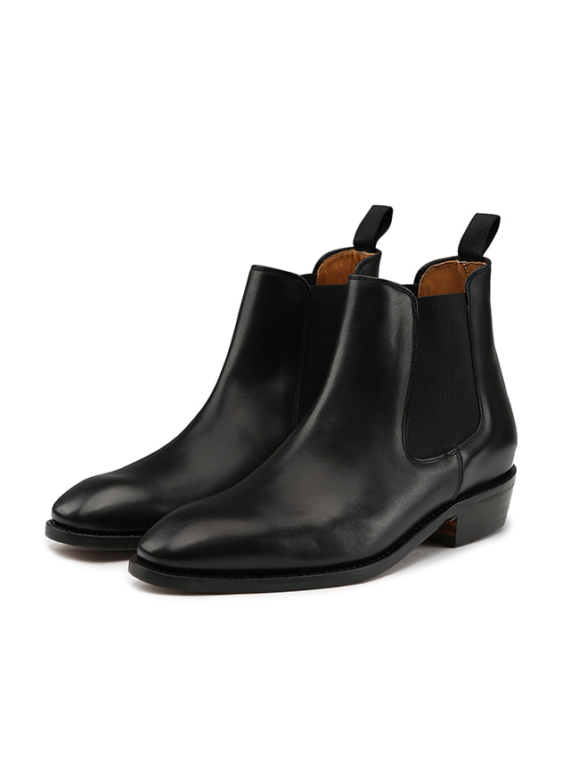 토니웩_ Calf Leather Mono Chelsea Boots [Black] (Berwick &amp; Tonywack)