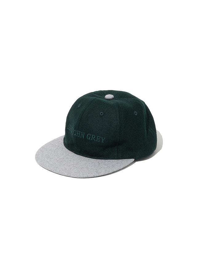 [09/27]예약발송 로드존그레이_ logo wool ball cap [green]