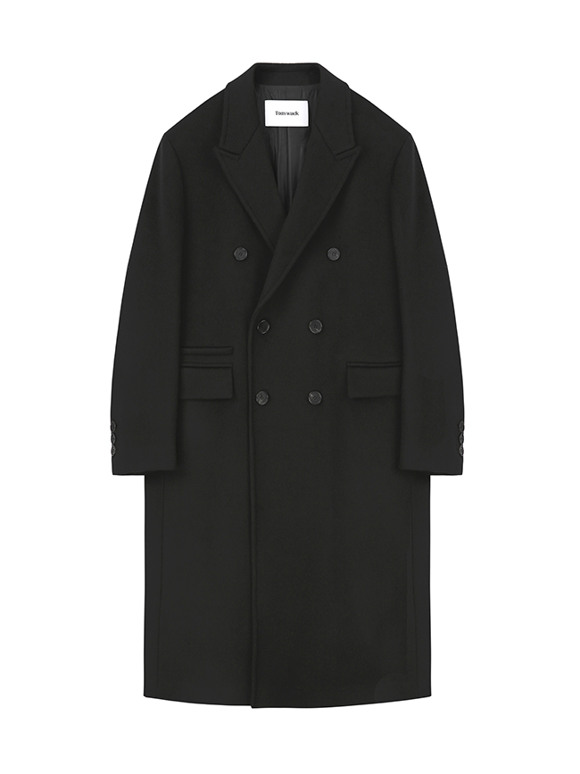 토니웩_ Cashmere Double-breasted Chesterfield Coat [Black Cashmere]