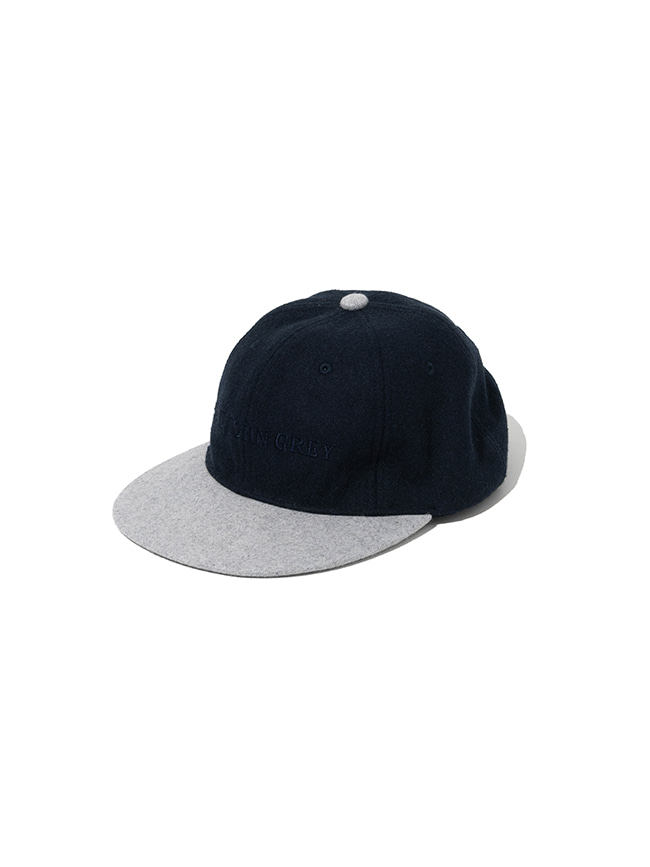 [09/27]예약발송 로드존그레이_ logo wool ball cap [navy]