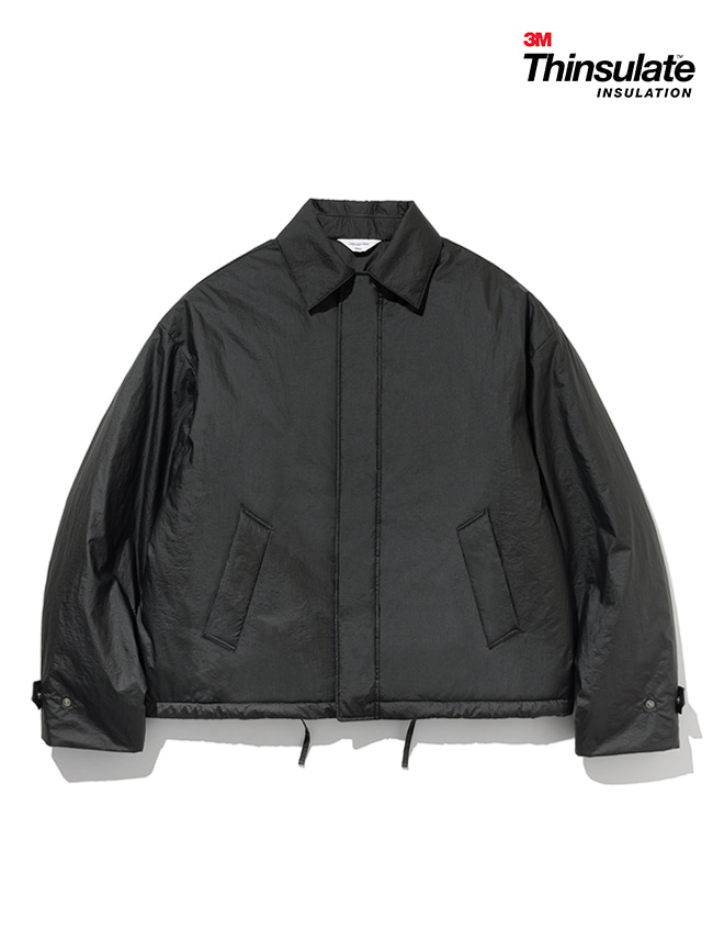 로드존그레이_padded drizzler jacket [black]
