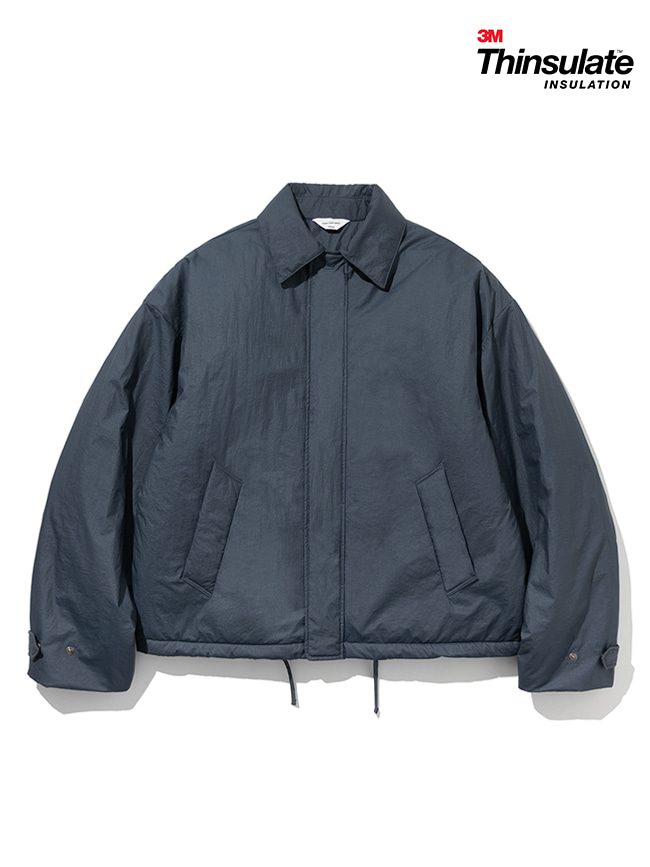 로드존그레이_padded drizzler jacket [greyish navy]