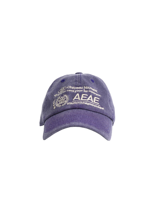 에이에이_ New Logo Pigment Ball Cap [Purple]