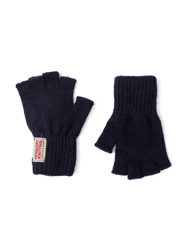 뉴베리니팅_ Fingerless Gloves [Navy]