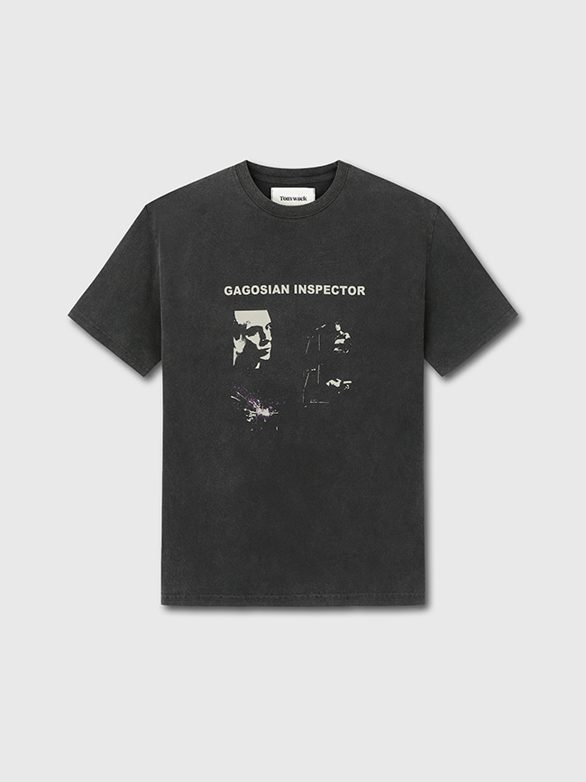 토니웩_ Gagosian Inspector Garment Dyeing T-shirt [Faded Black]