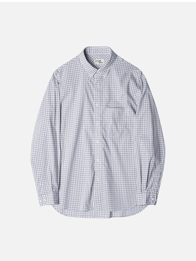 러프사이드_ Shirring Shirt [Grey GH]
