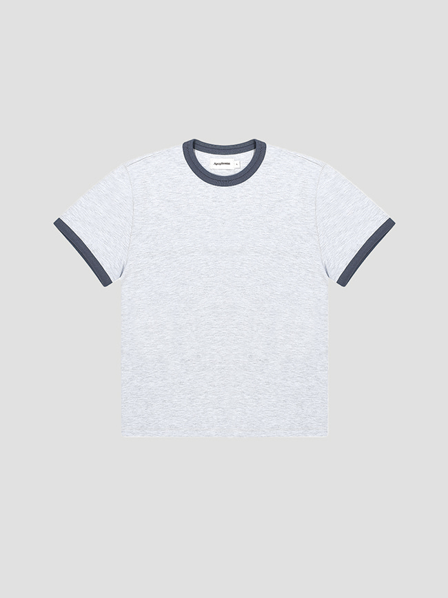 아포페니안_ Double Crewneck T-shirt [Fog]