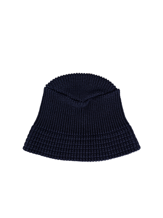 케이블아미_ LINEN-LIKED FINISHED COTTON  BUCKET HAT [Navy]