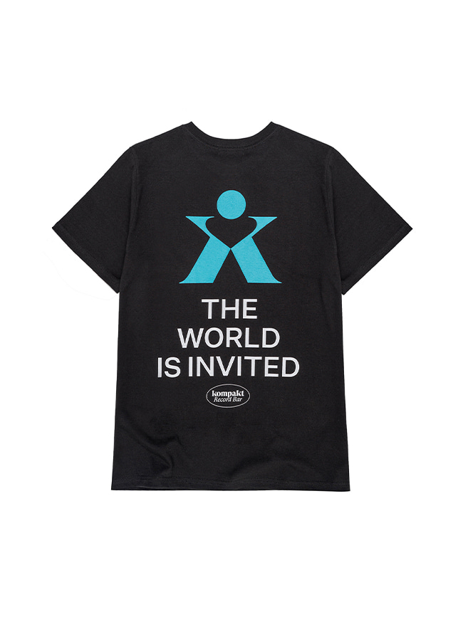 콤팩트 레코드 바_ The World is Invited Symbol T-Shirt [Black]