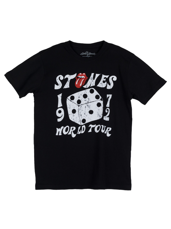 블리치아트_ Rolling Stones Dice Tour &#039;72 ECO T-Shirt [BLACK]