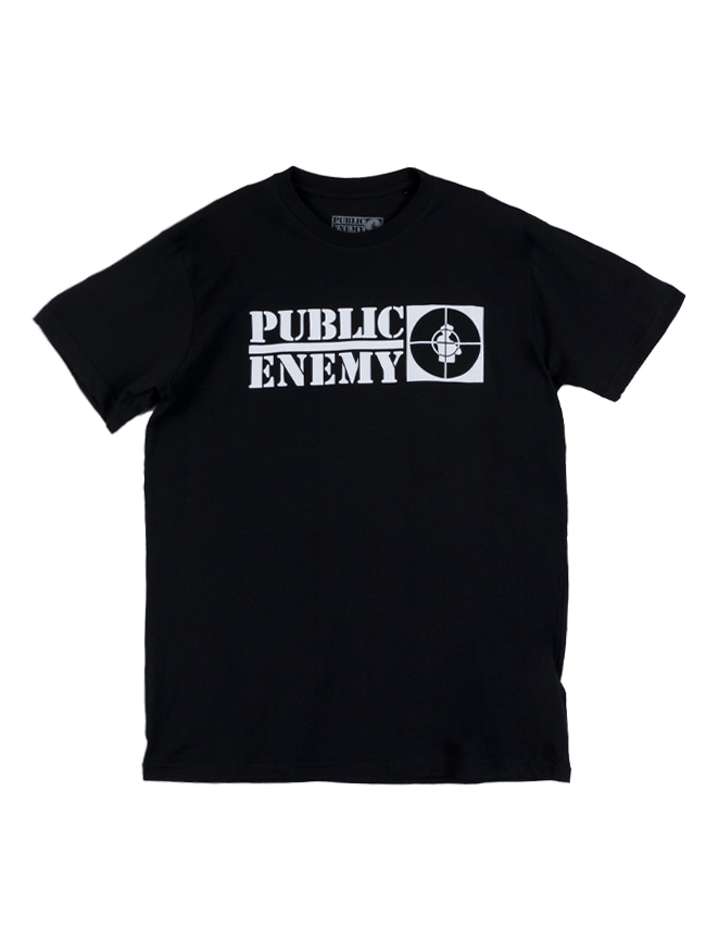 블리치아트_ Public Enemy Cross hairs Logo T-Shirt [BLACK]