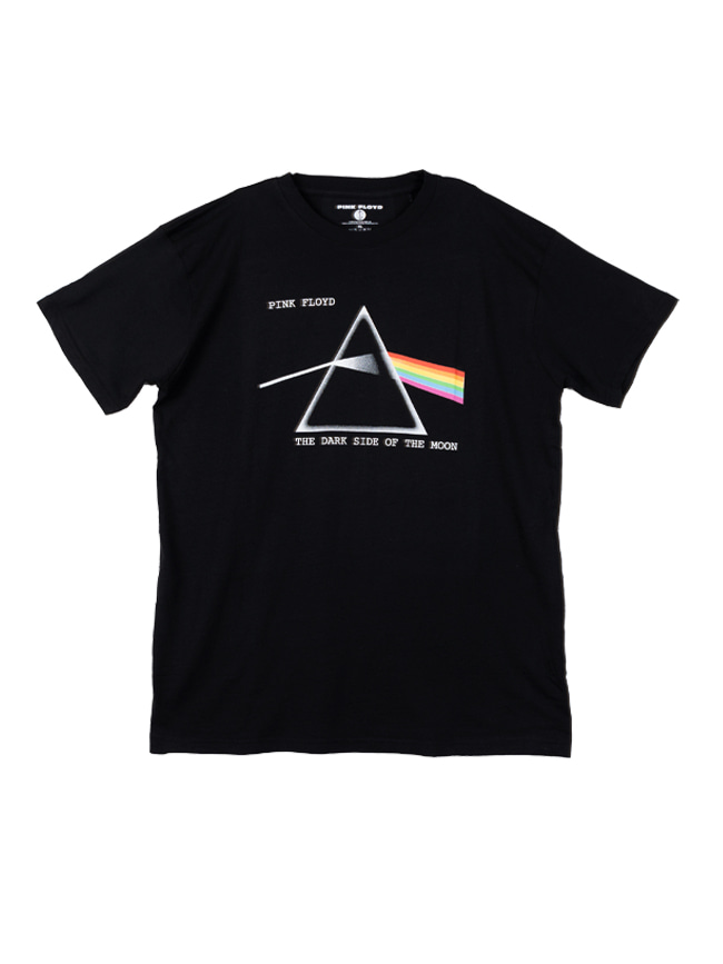 블리치아트_ Pink Floyd DSOTM Courier T-Shirt [BLACK]