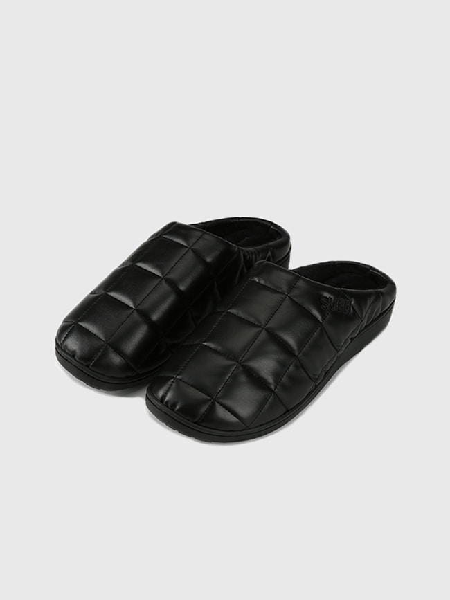 스부_ SUBU X Tonywack Quilted Leather Down Sandal [Black]