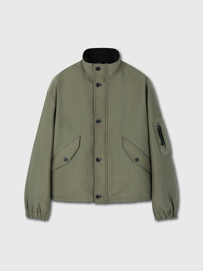 토니웩_ High Density C/P Garment Washed Padded Jacket [Nautral Olive]