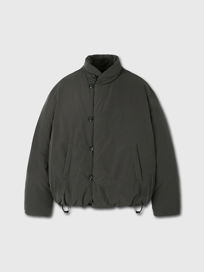 토니웩_ Water-repellent Goose Down Loop Puffer Jacket [Charcoal]
