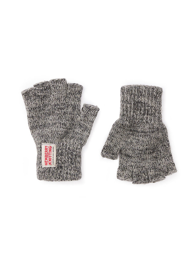 뉴베리니팅_ Fingerless Gloves [Charcoal]