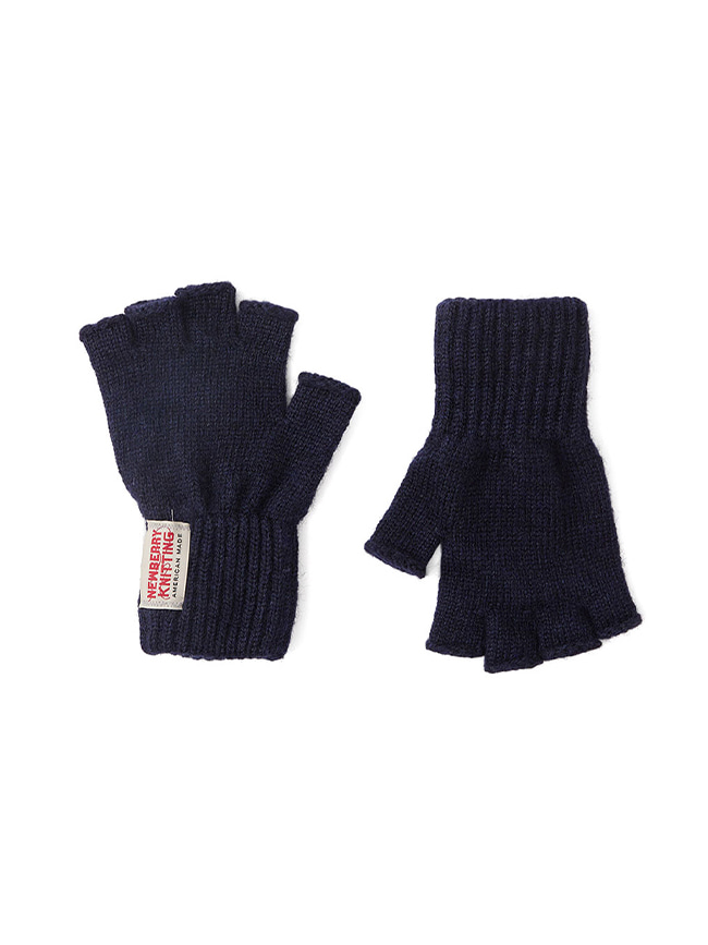 뉴베리니팅_ Fingerless Gloves [Navy]