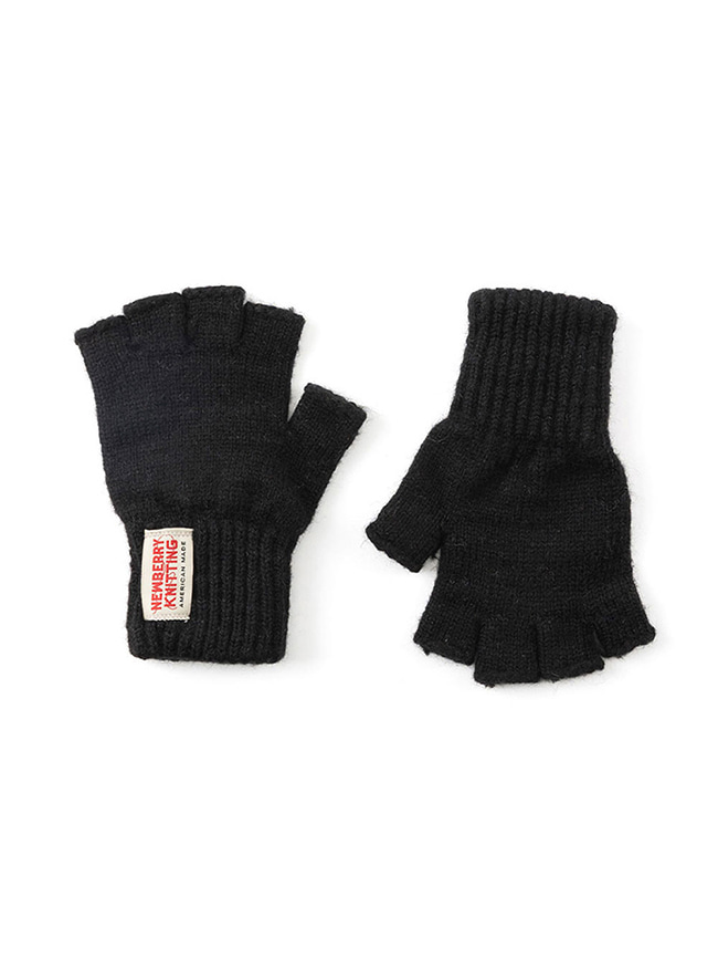 뉴베리니팅_ [B CONDITION] Fingerless Gloves [Black/ML]
