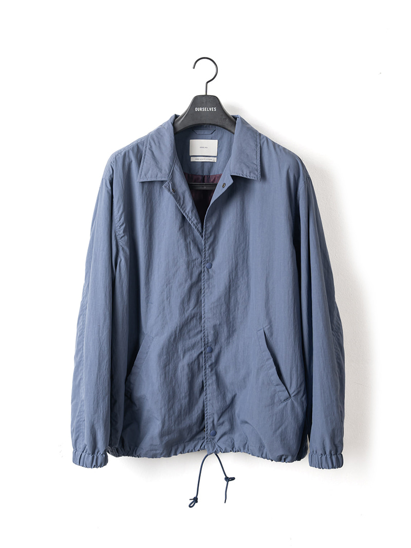 아워셀브스_ Washed Nylon Coach Jacket [Vintage Blue]