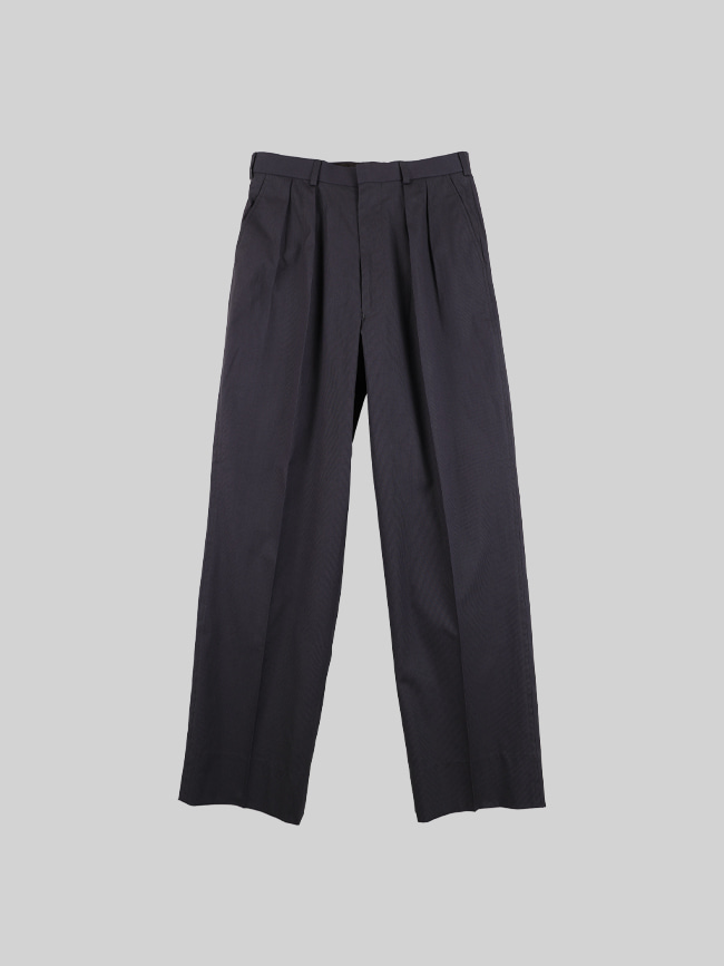 시오타_ CIOTA × J.PRESS 2 Pleats Oxford bags Trousers (MADE IN JAPAN ) [Gray]