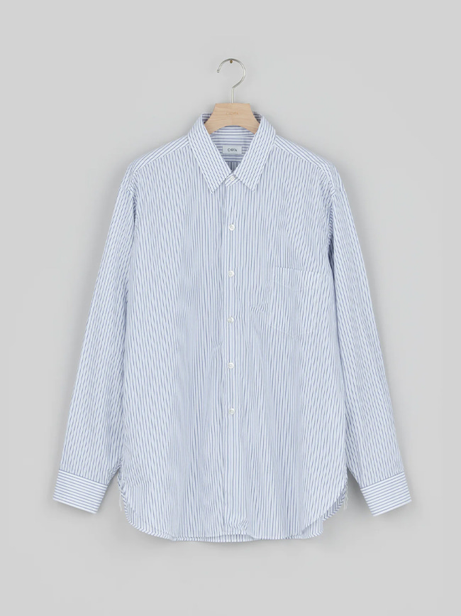 시오타_ Regular Collar Shirt [Pencil Stripe]