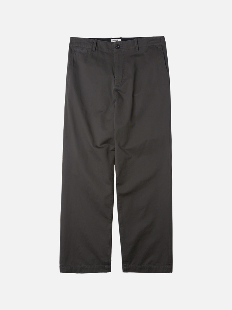 러프사이드_ 24SS Regular Chino Pants [Charcoal]