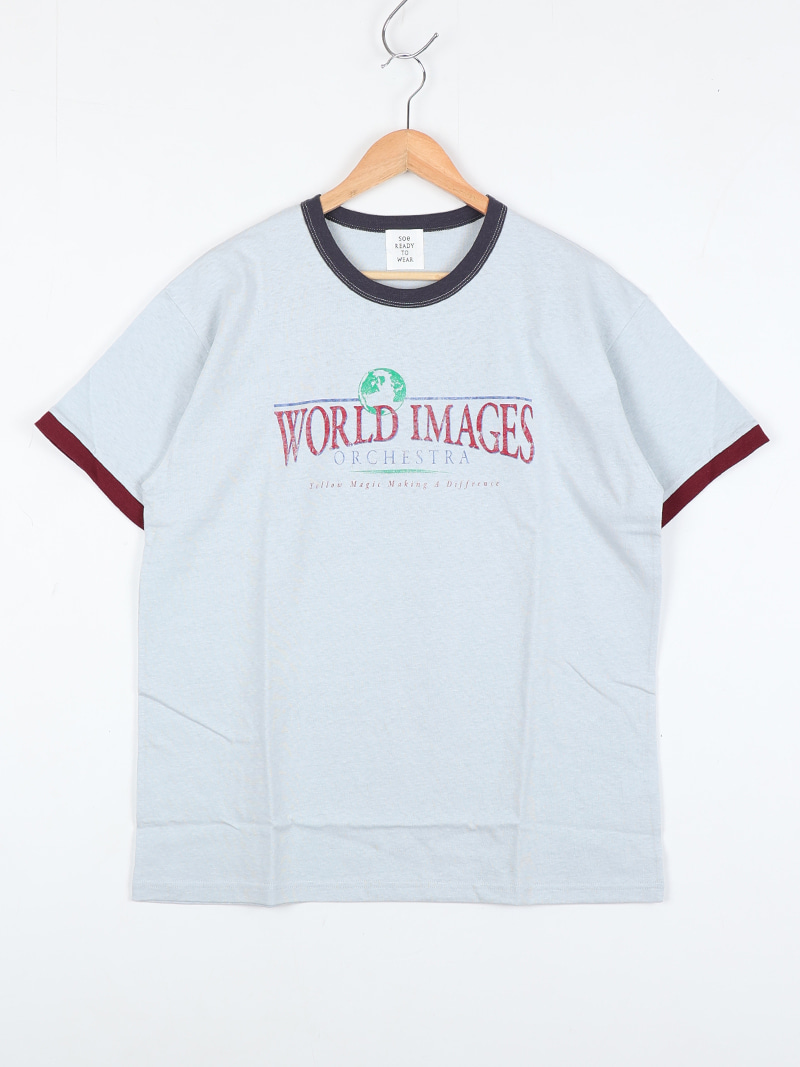 소이_ Ringer T Shirts &quot;WORLD IMAGE&quot; [Sax]