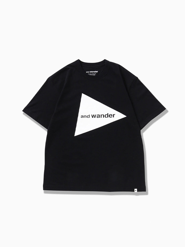 앤드원더_ And Wander Big Logo T-shirt [BLACK]
