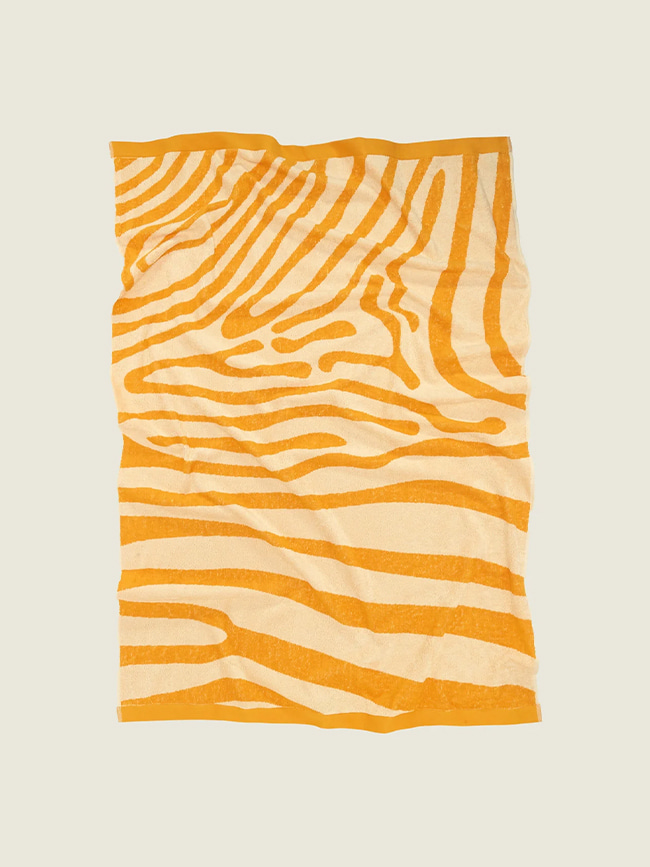 오아스_ Yellow Maze Towel [Yellow]