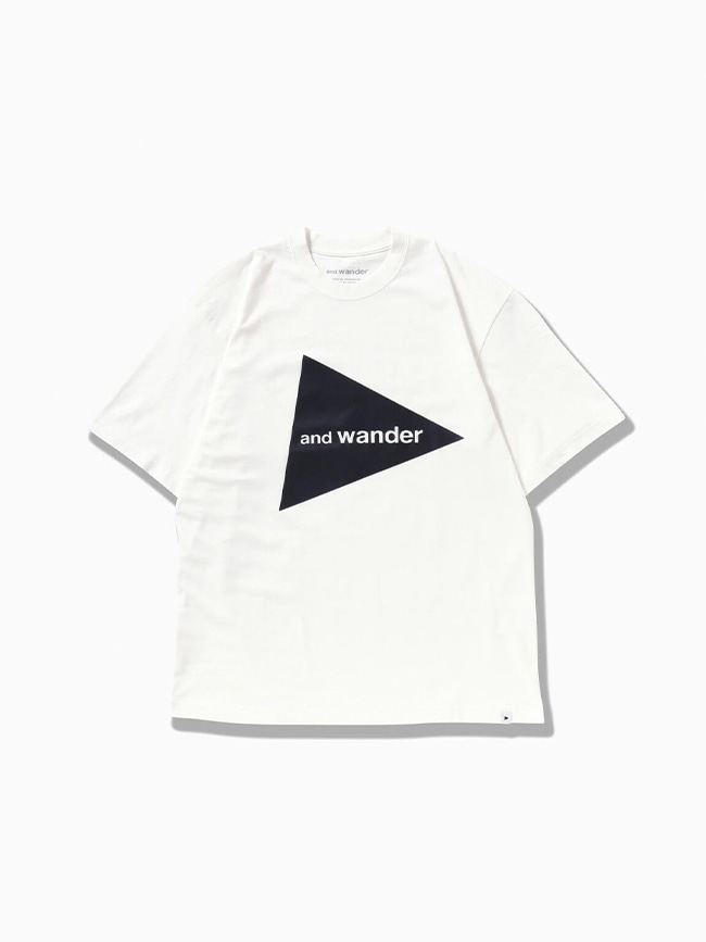앤드원더_ And Wander Big Logo T-shirt [WHITE]