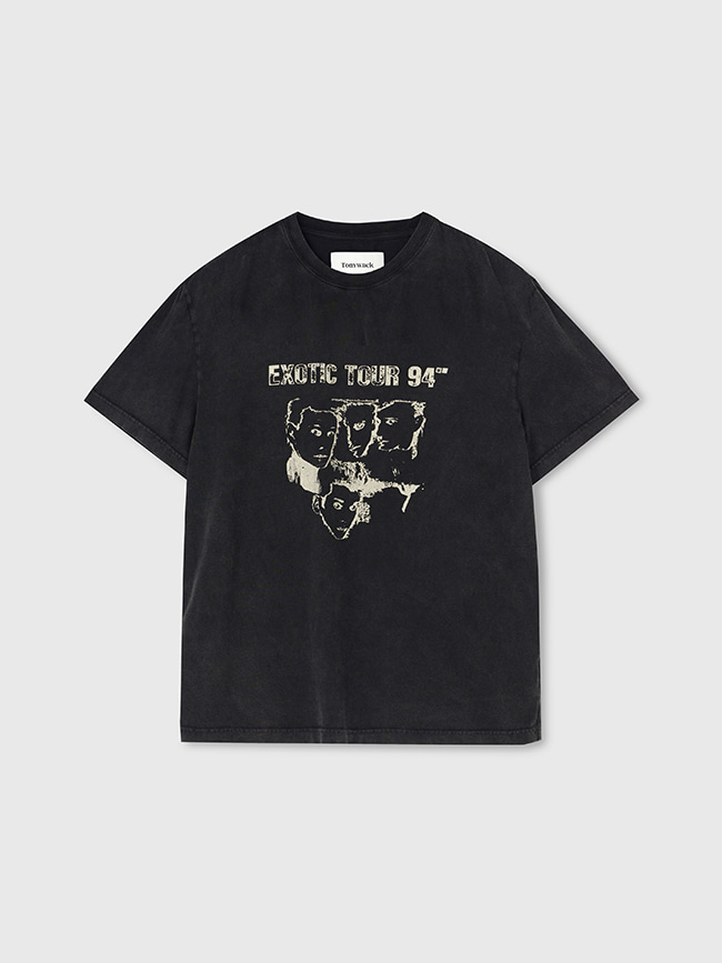 토니웩_ Tour 94 Garment Dyeing T-shirt [Faded Black]
