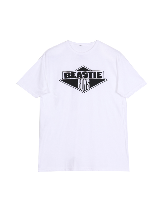 블리치아트_ BeastieBoys B&amp;W Logo T-Shirt [WHITE]