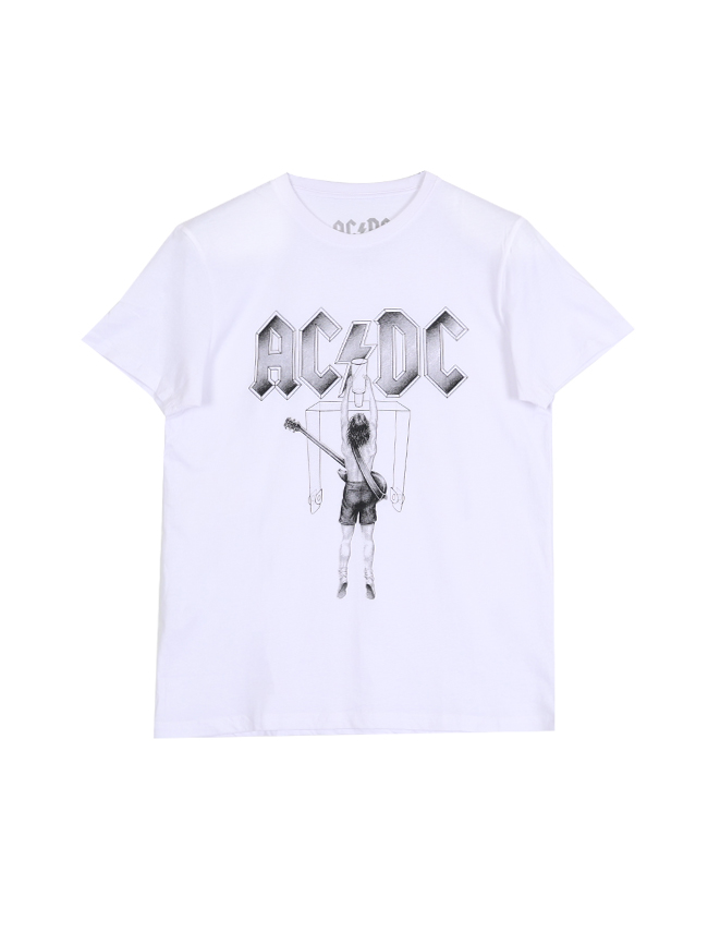 블리치아트_ ACDC Switch T-Shirt [WHITE]