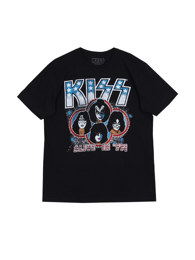 블리치아트_ Kiss Alive in &#039;77 T-Shirt [BLACK]