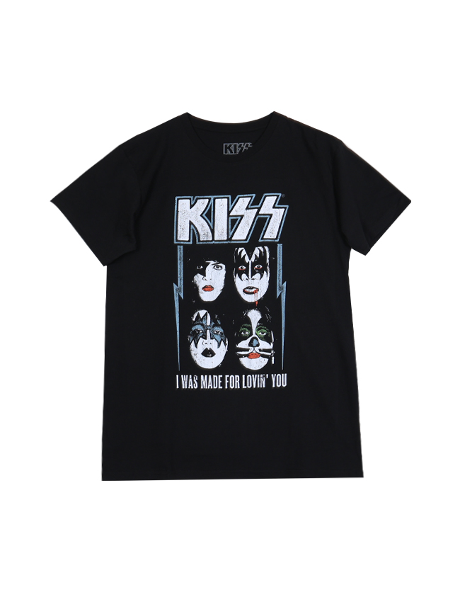 블리치아트_ Kiss Made For Lovin&#039; You T-Shirt [BLACK]