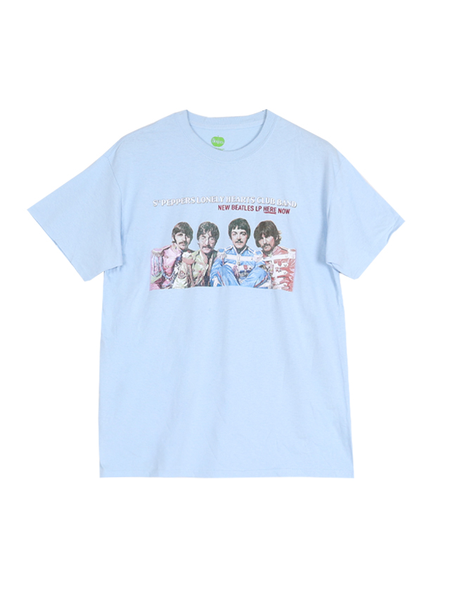 블리치아트_ Beatles LP Here Now T-Shirt [BLUE]