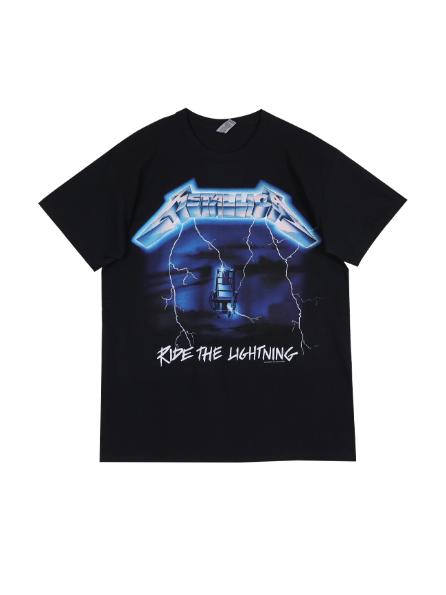 블리치아트_ Metallica Ride The Lightning Tracks T-Shirt [BLACK]